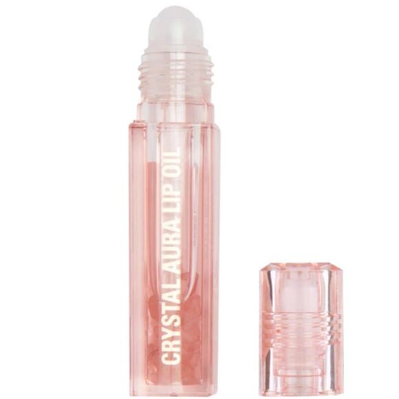 Makeup Revolution Crystal Aura Lip Oil Rose Quartz Crystal's Vitamin E - Picture 5 of 5